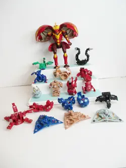 BAKUGAN 17 BATTLE BRAWLERS 6 MAGNETIC CARD 1 JUMBO RED DRAGON DRAGONOID DEKA - Image 1