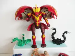 BAKUGAN 17 BATTLE BRAWLERS 6 MAGNETIC CARD 1 JUMBO RED DRAGON DRAGONOID DEKA - Image 2