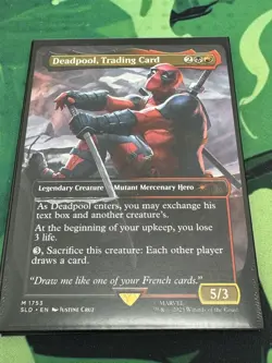 MTG English Deadpool, Trading Card (Rainbow Foil) NM Foil Secret Lair - Image 1
