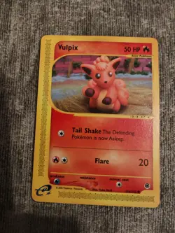 Vulpix 136/165 Pokemon Card Expedition Base Set 2002 Common WOTC e-Reader - Image 1