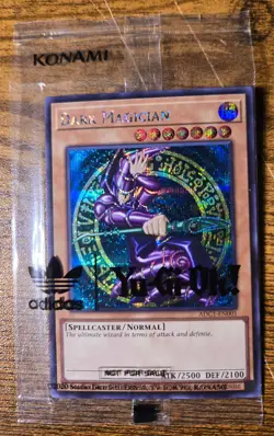 Dark Magician (Adidas Exclusive) ADC1-EN001 Factory Sealed Promotional Card - Image 1