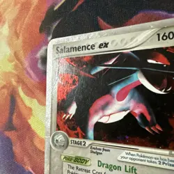 Pokemon Salamence ex 103/107 EX Deoxys 160HP Ultra Rare Holo Card 2005 Damaged - Image 2
