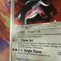 Pokemon Salamence ex 103/107 EX Deoxys 160HP Ultra Rare Holo Card 2005 Damaged - Image 5