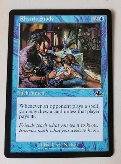 Rhystic Study Prophecy Regular LP Lightly Played MTG - Image 1