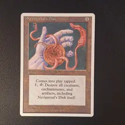 Nevinyrral's Disk 4th Edition Rare LP Magic the Gathering MTG - Image 1