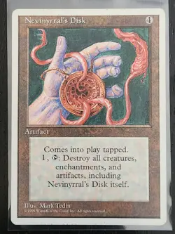 Nevinyrral's Disk [Fourth Edition] MTG Core Set Regular NM *Actual Pics - Image 1