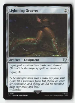 Lightning Greaves 281 Commander: The Lord of the Rings MTG NM - Image 1