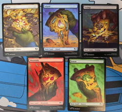 PIZZA FULL ART Land Set - NONFOIL - TMNT Ninja Turtles - MTG - Image 1