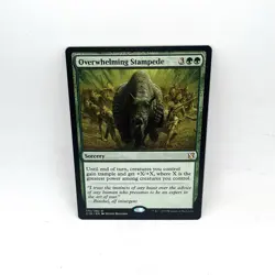 x1 Overwhelming Stampede R MTG Commander 2019 Magic The Gathering - Image 1