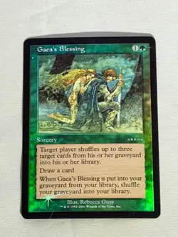 MTG FOIL Gaea's Blessing Arena Promos Magic the Gathering - Image 1