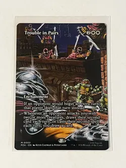 Trouble in Pairs #0003 Mythic Teenage Mutant Ninja Turtles Borderless MTG NM - Image 1