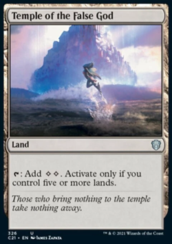 LP MTG Magic the Gathering Temple of the False God (326/465) Commander 2021 - Image 1