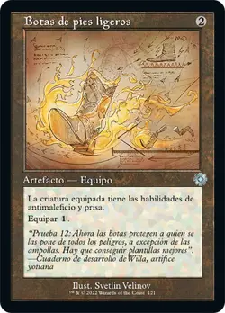 MTG Swiftfoot Boots Schematic BRR #121 Rare Magic The Gathering Near Mint - Image 1