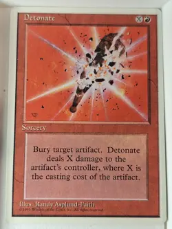 Detonate - 4th Edition Core Set - Magic the Gathering MTG Nice! - Image 1
