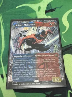 MTG Spider-Man 2099 (Borderless Foil) Marvel's Spider-Man 216 NM - Image 1