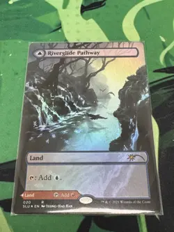 MTG Riverglide Pathway // Lavaglide Pathway (Borderless) [Secret Lair: Ultimate - Image 1