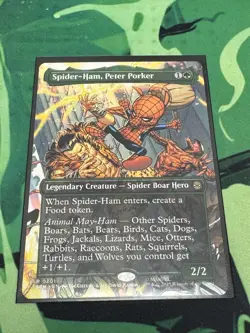 Spider-Ham, Peter Porker | MTG Marvel SPM | Rare | Spider Boar Hero | NEW NM - Image 1