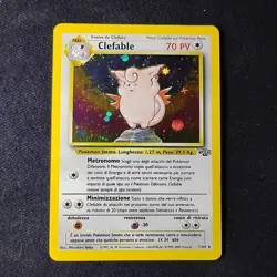 Pokemon TCG Clefable Jungle 1/64 Unlimited Holo Rare LP - Image 1