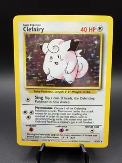Pokemon TCG Clefairy 005/102 Base Set Holo - Image 1