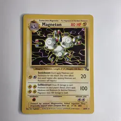 Pokemon TCG Magneton Fossil 11/62 Non Holo and Magnemite Base Set 53/102 Gen 1 - Image 5