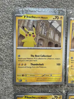 Pokemon TCG - Pikachu At The Museum Pokemon Card x 4 - Image 2