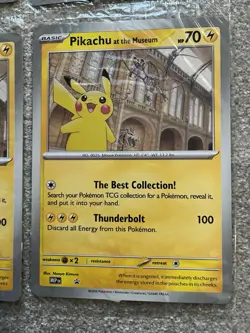 Pokemon TCG - Pikachu At The Museum Pokemon Card x 4 - Image 4