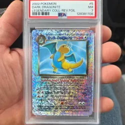 PSA 7 2002 Pokemon Legendary Collection Dark Dragonite 5/110 Reverse Holo - Image 1