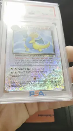 PSA 7 2002 Pokemon Legendary Collection Dark Dragonite 5/110 Reverse Holo - Image 2