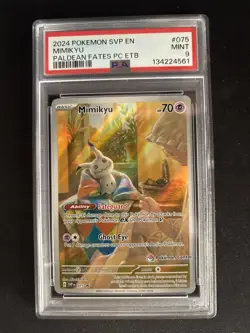 Mimikyu - 075 (Pokemon Center Exclusive) 075 Sv: Scarlet & Violet Promo PSA 9 - Image 1
