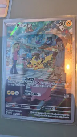 2023 POKEMON MEW EN-151 ILLUSTRATION RARE #173 PIKACHU - Image 1