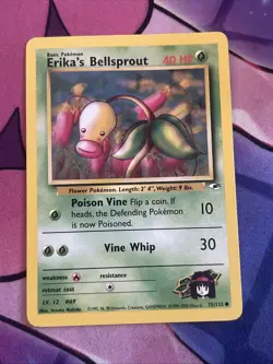 Pokemon TCG - Erika's Bellsprout - 75/132 - Unlimited - Gym Heroes 2000 - Image 1
