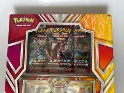 Pokemon Sun & Moon Trainer Kit Promo Box RARE + 3 Booster Packs Crimson Invasion - Image 2