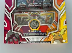 Pokemon Sun & Moon Trainer Kit Promo Box RARE + 3 Booster Packs Crimson Invasion - Image 3