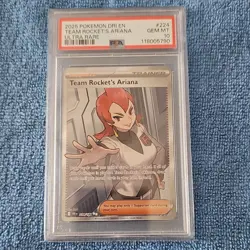 Pokemon Team Rocket's Ariana Ultra Rare Sv10: Destined Rivals 2025 PSA 10 Holo - Image 1