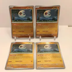 Pokemon Lunatone (Reverse Holo) NM Mega Evolution Playset x4 - Image 1