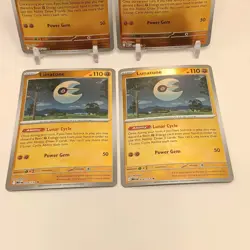 Pokemon Lunatone (Reverse Holo) NM Mega Evolution Playset x4 - Image 3