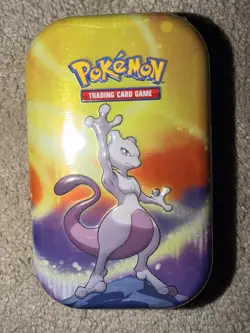 Pokemon Kanto Power Mini Tin Mewtwo Code L24 New Factory Sealed - Image 1
