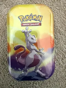 Pokemon Kanto Power Mini Tin Mewtwo Code L24 New Factory Sealed - Image 2
