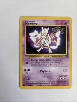 Pokemon TCG Mewtwo Black Star Promo 3 WOTC 1999 WB ‘The First Movie’ Stamp LP - Image 3