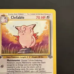 Vintage Pokemon 1st Edition Clefable 17/64 Jungle Non-holo Rare WotC 1999 - Image 3