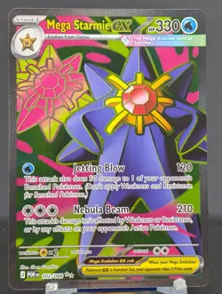 Pokemon Mega Starmie ex #102/088 English POR Perfect Order Ultra Rare - Image 1