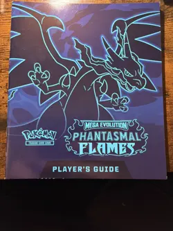 Phantasmal Flames Players Guide - Mega Evolutions Charizard ETB Booklet Pokemon - Image 1