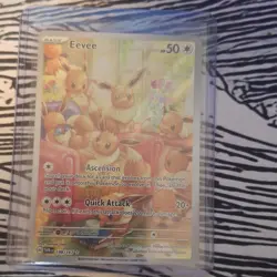 Pokemon Eevee Illustration Rare Twilight Masquerade 188/167 Quick Attack - Image 1