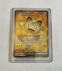 Meowth Ex 107/88 ULTRA RARE Perfect Order Pokemon Near Mint - Image 1