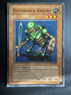 1x Yugioh Cockroach Knight TP1-029 NM Imperfect Corner - Image 1