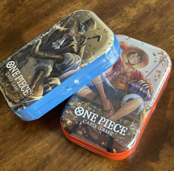 One Piece TCG Factory Sealed Tin Pack Vol 2 OP-13 TS-02 Luffy Sabo Lot of 2 New - Image 3