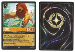 Simba - Pride Protector 20/204 Azurite Sea Regular Legendary Disney Lorcana NM/M - Image 1