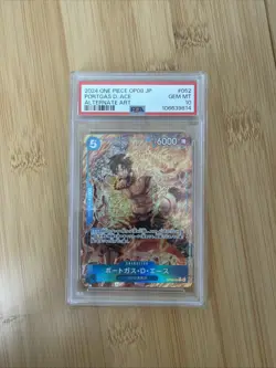 Portgas D. Ace OP08-052 Parallel PSA10 One Piece Card - Image 1