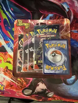 Pokemon TCG Lightning Set 4 Packs + 1 Bonus Card! Brand New/Sealed! - Image 1
