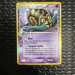 Pokemon Omastar 13/110 EX Holon Phantoms Holo Rare Card NM- - Image 1